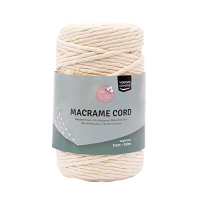 Vaessen Creative • macramé touw 5mmx100m naturel