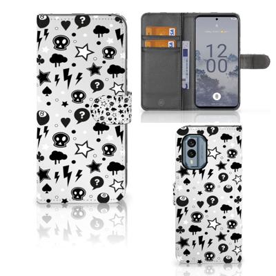 Telefoonhoesje met Naam Nokia X30 Silver Punk Telefoonhoesje met Naam Nokia X30 Silver Punk