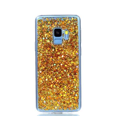 Voor Galaxy S9 Glitter poeder zachte TPU beschermende Case(Gold)