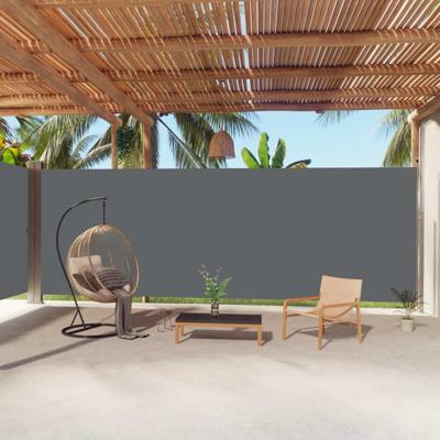 VidaXL Windscherm uittrekbaar 220x1000 cm antracietkleurig