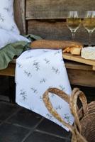 Clayre & Eef Placemats Set van 6 48x33 cm Wit Katoen Olijven - thumbnail