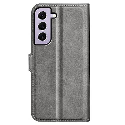 Lunso - Samsung Galaxy S23 - cover bookcase hoes - Grijs