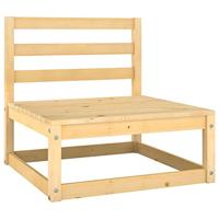 2-delige Loungeset met kussens massief grenenhout - thumbnail