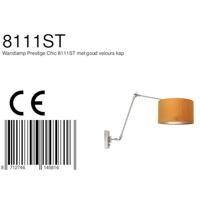 Steinhauer Verstelbare muurlampPrestige Chic met goud velvet - 8111ST - thumbnail