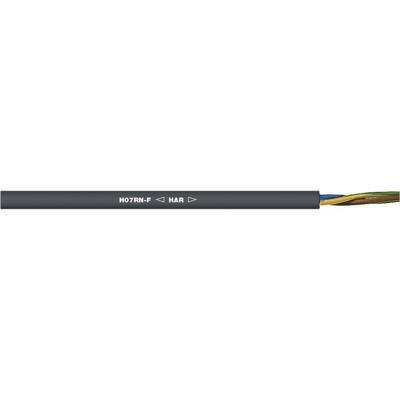 LAPP 1600186/1 Rubberkabel H07RN-F 2 x 4 mm² + 4 mm² Zwart per meter LAPP 1600186/1 Rubberkabel H07RN-F 2 x 4 mm² + 4 mm² Zwart per meter