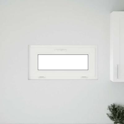 Kelderraam "RISOR" 80x40 cm Kantelbaar 3 Glas wit