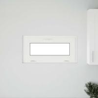 Kelderraam "RISOR" 80x40 cm Kantelbaar 3 Glas wit - thumbnail
