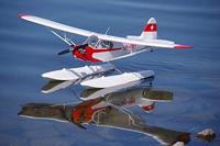 FMS Piper J3 Cub V4 1400mm PNP met Reflex System & Floats - thumbnail
