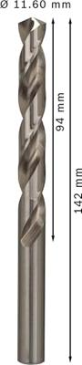 Bosch Accessories 2608585534 HSS Metaal-spiraalboor 11.6 mm Gezamenlijke lengte 142 mm Geslepen DIN 338 Cilinderschacht 5 stuk(s) - thumbnail