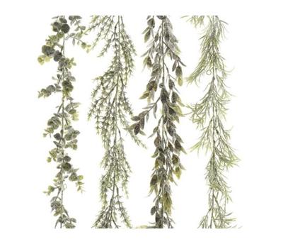 Decoris Guirlande sneeuwfinish 180cm assorti