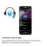 TechniSat STERNRADIO IR 2 - compacte internetradio (wifi, verwisselbare batterij, kleurendisplay, aanpasbare snelkeuzetoetsen, slaapradio, wekker, slaaptimer, snooze, AUX, app-bediening) zwart - thumbnail