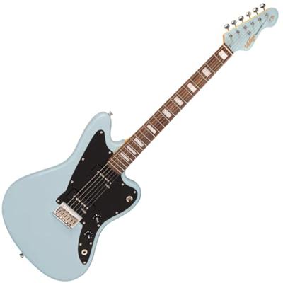 Vintage V65HBL Reissued Hard Tail Satin Blue elektrische gitaar