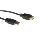 ACT USB 2.0 A male - USB A female zwart 0,50 m - thumbnail