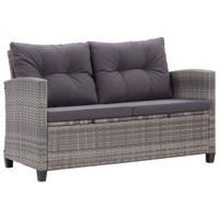 3-delige Tuinset poly rattan en massief acaciahout - thumbnail