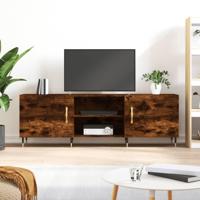Tv-meubel 150x30x50 cm bewerkt hout gerookt eikenkleurig - thumbnail
