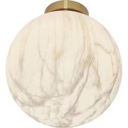 its about RoMi Plafondlamp 'Carrara' 28cm, Marmerlook, kleur Wit its about RoMi Plafondlamp 'Carrara' 28cm, Marmerlook, kleur Wit