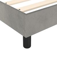 Boxspringframe fluweel lichtgrijs 80x200 cm - thumbnail