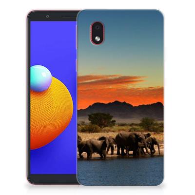 Samsung Galaxy A01 Core | TPU Hoesje | Olifanten Samsung Galaxy A01 Core | TPU Hoesje | Olifanten