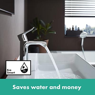 Hansgrohe Metris wastafelkraan met waste chroom 31080000 - thumbnail