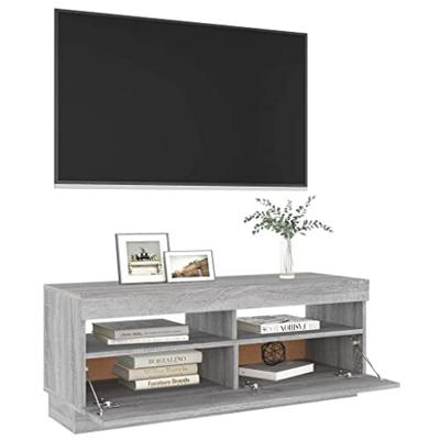 Tv-meubel met LED-verlichting 100x35x40 cm grijs sonoma eiken Tv-meubel met LED-verlichting 100x35x40 cm grijs sonoma eiken