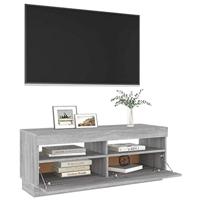 Tv-meubel met LED-verlichting 100x35x40 cm grijs sonoma eiken - thumbnail