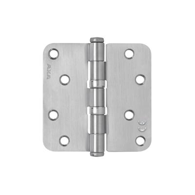 AXA kogellagerscharnier - 89x89x2,5mm - afgerond - RVS geborsteld