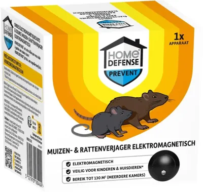 Home defense muizen- en rattenverjager elektromagnetisme 130 m² Home defense muizen- en rattenverjager elektromagnetisme 130 m²