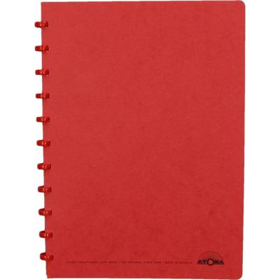 Atoma schrift, ft A4, 144 bladzijden, geruit 5 mm, rood