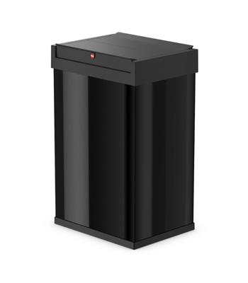 Hailo Big-Box Swing L 8401410 Afvalbak 35 l Plaatstaal (b x h x d) 339 x 545 x 260 mm Zwart Met zelfsluitende zwenkdeksel 1 stuk(s)