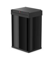 Hailo Big-Box Swing L 8401410 Afvalbak 35 l Plaatstaal (b x h x d) 339 x 545 x 260 mm Zwart Met zelfsluitende zwenkdeksel 1 stuk(s) - thumbnail