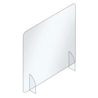 Seco SE-ASCREEN600 Scheidingswand 60x60cm Zonder Opening. Acryl - thumbnail