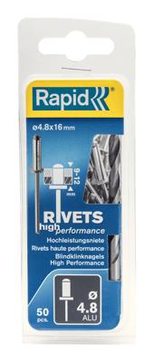 Rapid High performance klinknagel Ø4.8 x 16 mm - 5000390 Rapid High performance klinknagel Ø4.8 x 16 mm - 5000390