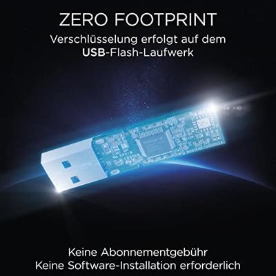 USB-stick Integral 3.0 Secure 360 64GB zwart USB-stick Integral 3.0 Secure 360 64GB zwart