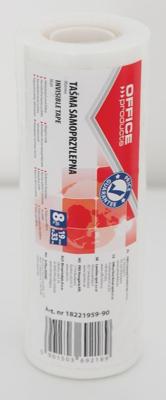 OFFICE products plakband, 19 mm x 33 m, mat, pak van 8 stuk