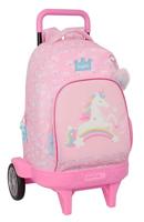 Schoolrugzak met Wielen Glow Lab Roze 33 x 45 x 22 cm - thumbnail