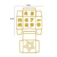 Vaessen Creative • snijmallen adventskalender doosje 14st. - thumbnail