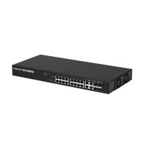 Edimax GS-5416PLC netwerk-switch Managed Gigabit Ethernet (10/100/1000) Zwart 1U Power over Ethernet (PoE) - thumbnail