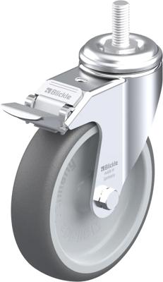 Blickle LKRA-PATH 126G-FI-GS12 Zwenkwiel met rem Wieldiameter: 125 mm Draagvermogen (max.): 120 kg 1 stuk(s)