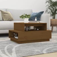 Salontafel 80x55x40,5 cm massief grenenhout honingbruin - thumbnail