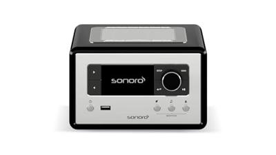 Sonoro Relax X internet radio met Wi-Fi, Spotify Connect, FM/DAB+ radio en Bluetooth - Zwart