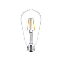 Philips E27 LED Filamentlamp - Transparant - Warm wit licht - 4W vervangt 40W - thumbnail