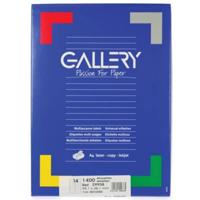 Gallery witte etiketten ft 99,1 x 38,1 mm (b x h), ronde hoeken, doos van 1.400 etiketten - thumbnail
