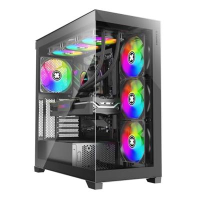 Xilence Gleam Midi-tower PC-behuizing Zwart Zijvenster