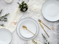 Creatable Bordenset Luna Black Line 18-delig - thumbnail