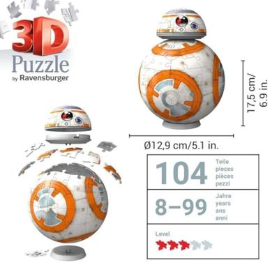 Ravensburger 3d puzzel star wars bb-8, 99st.