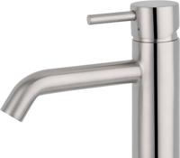 Saqu Eurotrend verhoogde wastafelkraan geborsteld nikkel - thumbnail