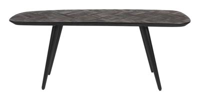 ZILT Halbankje 'Yasmijn' Teakhout, Asymmetrisch, 118cm