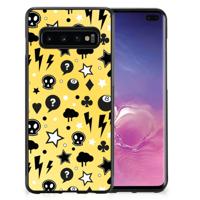 Mobiel Case Samsung Galaxy S10+ Punk Geel - thumbnail