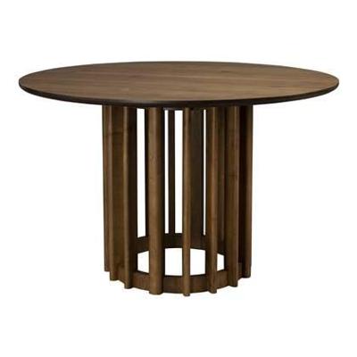 Dutchbone Ronde Eettafel 'Barlet' Walnoot, 120cm