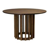 Dutchbone Ronde Eettafel 'Barlet' Walnoot, 120cm - thumbnail